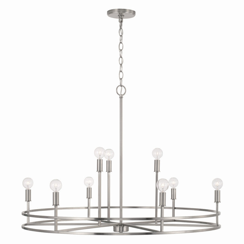 Capital Lighting 448791BN Fuller Nine Light Chandelier, Brushed Nickel Alternate Image.jpg