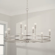 Capital Lighting 448791BN Fuller Nine Light Chandelier, Brushed Nickel Alternate Image 2.jpg