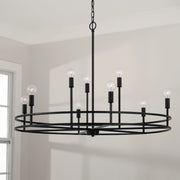 Capital Lighting 448791MB Fuller Nine Light Chandelier, Matte Black Alternate Image 2.jpg