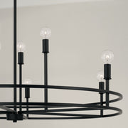 Capital Lighting 448791MB Fuller Nine Light Chandelier, Matte Black Alternate Image 3.jpg