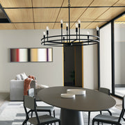 Capital Lighting 448791MB Fuller Nine Light Chandelier, Matte Black Alternate Image 4.jpg