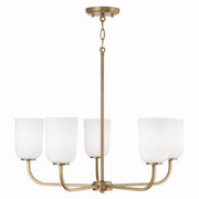 Capital Lighting 448851AD-542 Lawson Five Light Chandelier, Aged Brass Alternate Image.jpg