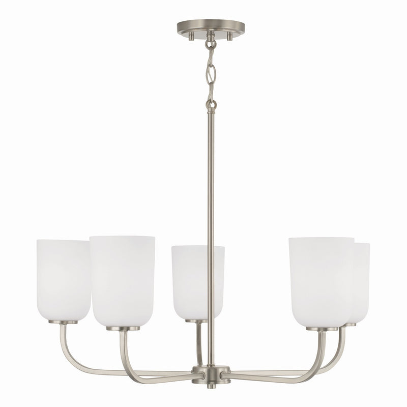 Capital Lighting 448851BN-542 Lawson Five Light Chandelier, Brushed Nickel Alternate Image.jpg