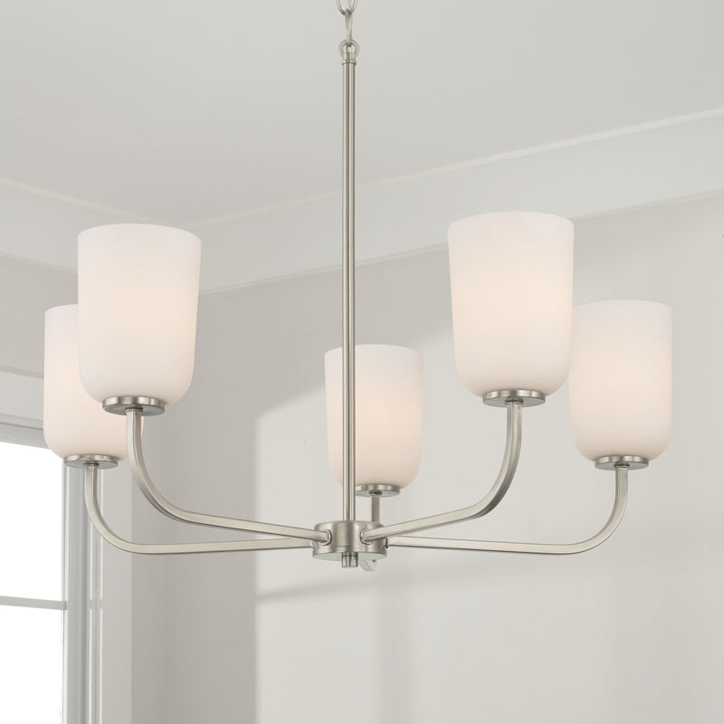 Capital Lighting 448851BN-542 Lawson Five Light Chandelier, Brushed Nickel Alternate Image 2.jpg