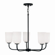 Capital Lighting 448851MB-542 Lawson Five Light Chandelier, Matte Black Alternate Image.jpg
