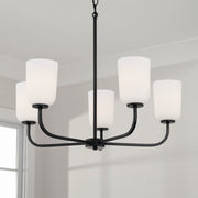 Capital Lighting 448851MB-542 Lawson Five Light Chandelier, Matte Black Alternate Image 2.jpg