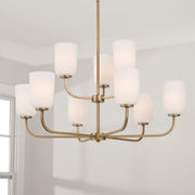 Capital Lighting 448891AD-542 Lawson Nine Light Chandelier, Aged Brass Alternate Image 2.jpg