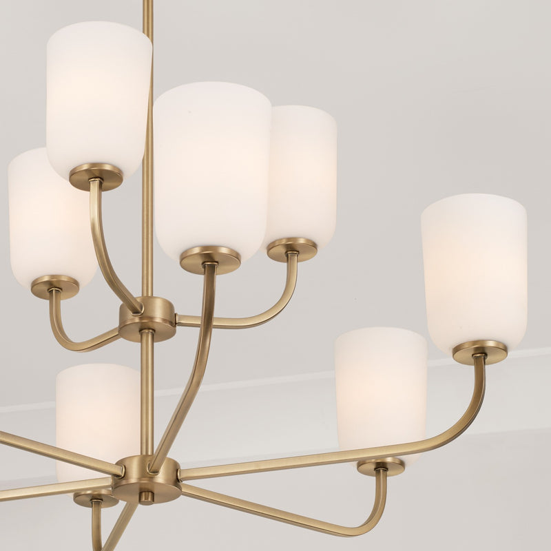 Capital Lighting 448891AD-542 Lawson Nine Light Chandelier, Aged Brass Alternate Image 3.jpg