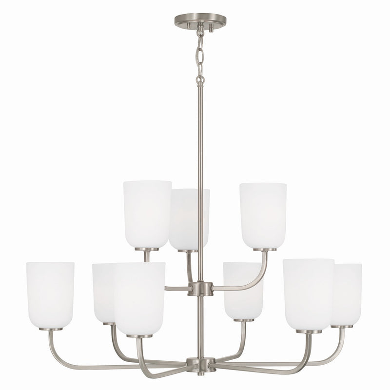 Capital Lighting 448891BN-542 Lawson Nine Light Chandelier, Brushed Nickel Alternate Image.jpg