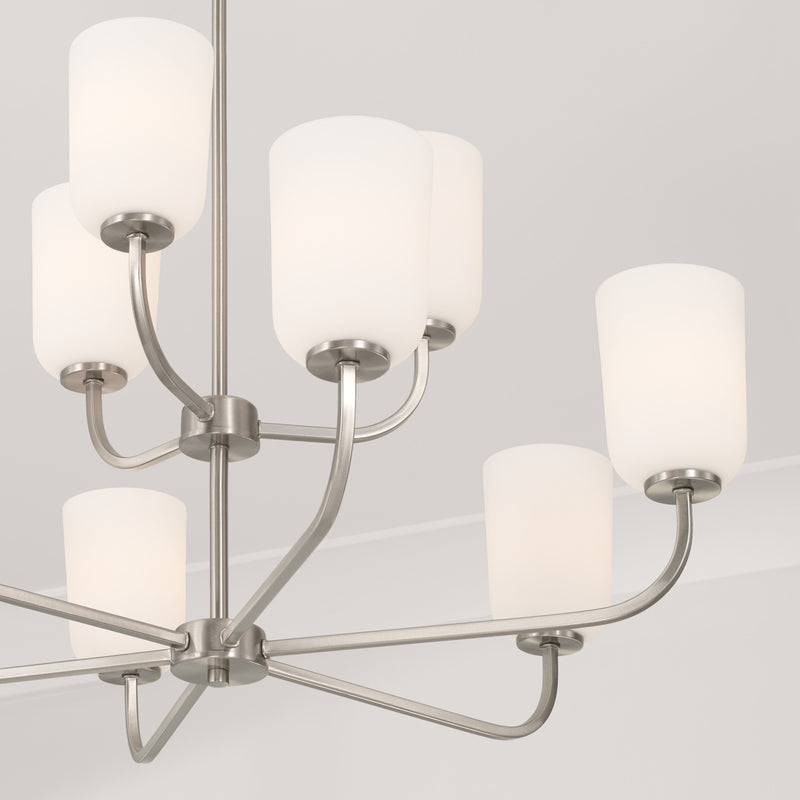 Capital Lighting 448891BN-542 Lawson Nine Light Chandelier, Brushed Nickel Alternate Image 3.jpg