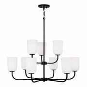 Capital Lighting 448891MB-542 Lawson Nine Light Chandelier, Matte Black Alternate Image.jpg