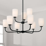 Capital Lighting 448891MB-542 Lawson Nine Light Chandelier, Matte Black Alternate Image 2.jpg