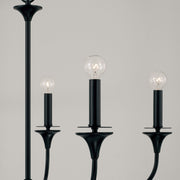 Capital Lighting 448951MB Presley Five Light Chandelier, Matte Black Alternate Image 3.jpg