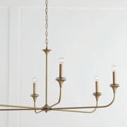 Capital Lighting 448961AD Presley Six Light Chandelier, Aged Brass Alternate Image 3.jpg