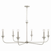 Capital Lighting 448961BN Presley Six Light Chandelier, Brushed Nickel Alternate Image.jpg