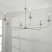 Capital Lighting 448961BN Presley Six Light Chandelier, Brushed Nickel Alternate Image 2.jpg