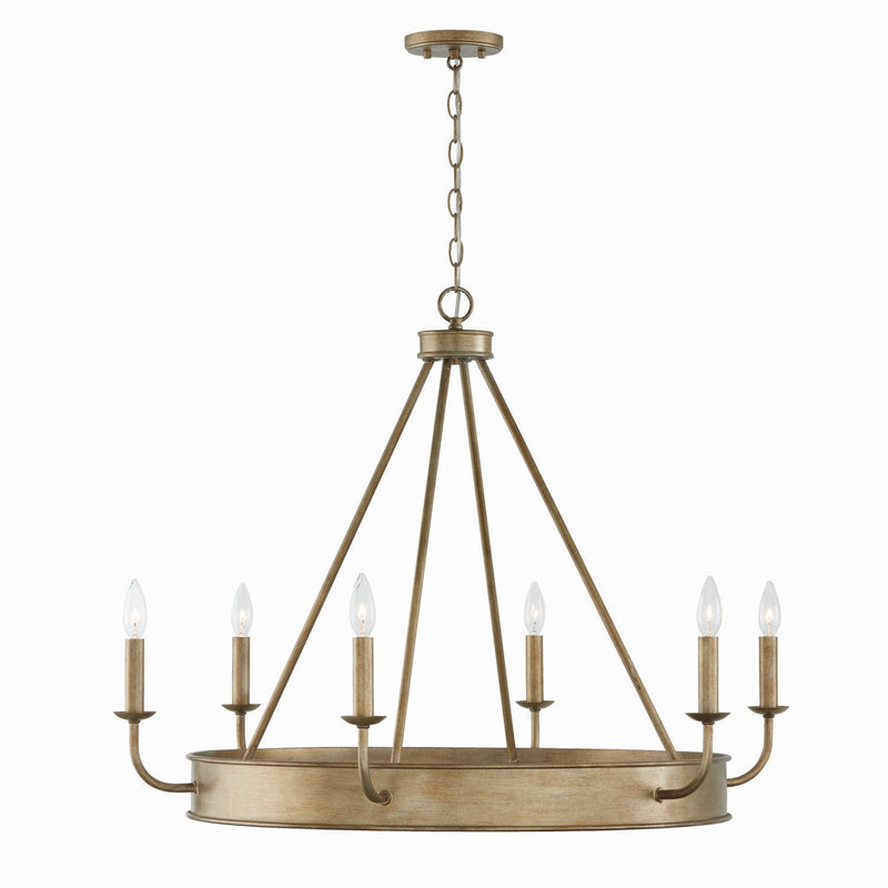 Capital Lighting 449261ML Nole Six Light Chandelier, Mystic Luster Alternate Image.jpg