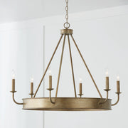 Capital Lighting 449261ML Nole Six Light Chandelier, Mystic Luster Alternate Image 2.jpg