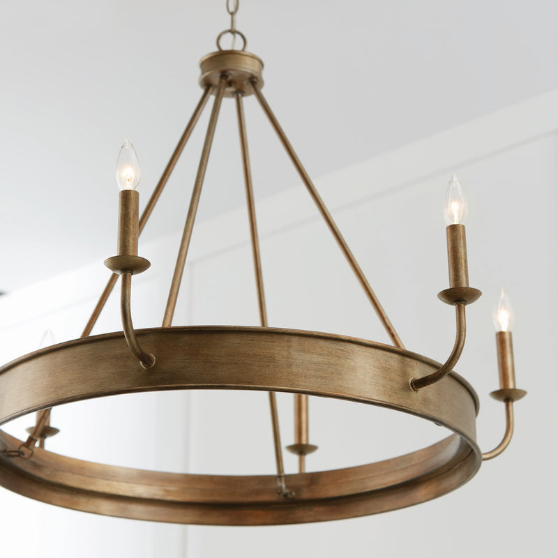 Capital Lighting 449261ML Nole Six Light Chandelier, Mystic Luster Alternate Image 3.jpg