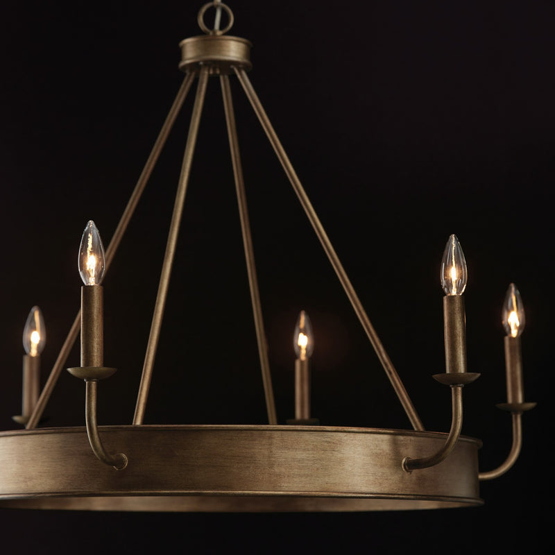 Capital Lighting 449261ML Nole Six Light Chandelier, Mystic Luster Alternate Image.jpg