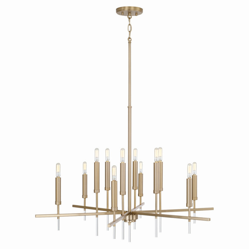 Capital Lighting 449301MA Elora 12 Light Chandelier, Matte Brass Alternate Image.jpg