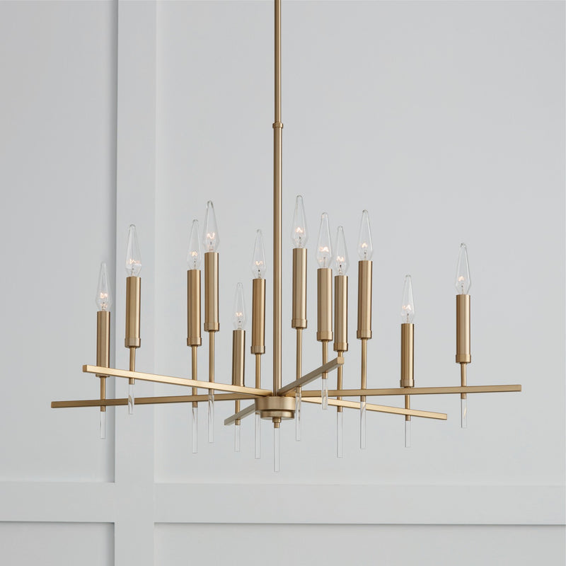 Capital Lighting 449301MA Elora 12 Light Chandelier, Matte Brass Alternate Image 2.jpg