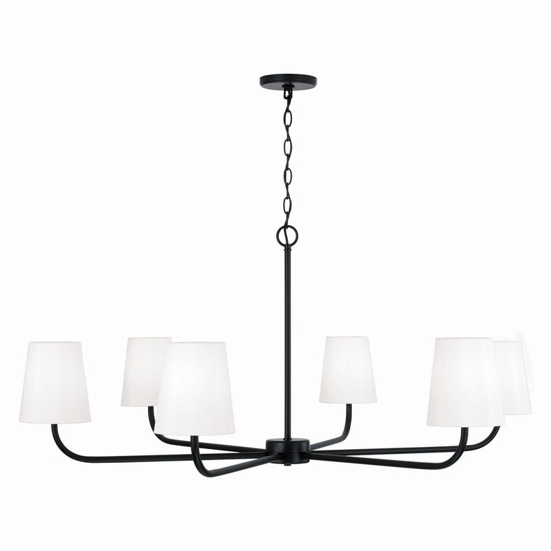 Capital Lighting 449461MB-706 Brody Six Light Chandelier, Matte Black Alternate Image.jpg
