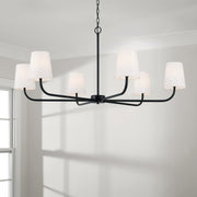 Capital Lighting 449461MB-706 Brody Six Light Chandelier, Matte Black Alternate Image 2.jpg