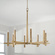 Capital Lighting 449681AD Blake Eight Light Chandelier, Aged Brass Alternate Image 2.jpg