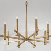 Capital Lighting 449681AD Blake Eight Light Chandelier, Aged Brass Alternate Image 3.jpg