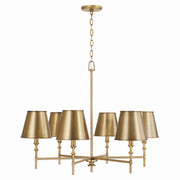 Capital Lighting 449761AD-707 Whitney Six Light Chandelier, Aged Brass Alternate Image.jpg