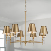 Capital Lighting 449781AD-707 Whitney Eight Light Chandelier, Aged Brass Alternate Image 2.jpg