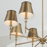 Capital Lighting 449781AD-707 Whitney Eight Light Chandelier, Aged Brass Alternate Image 3.jpg