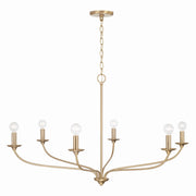 Capital Lighting 449961MA Dolan Six Light Chandelier, Matte Brass Alternate Image.jpg