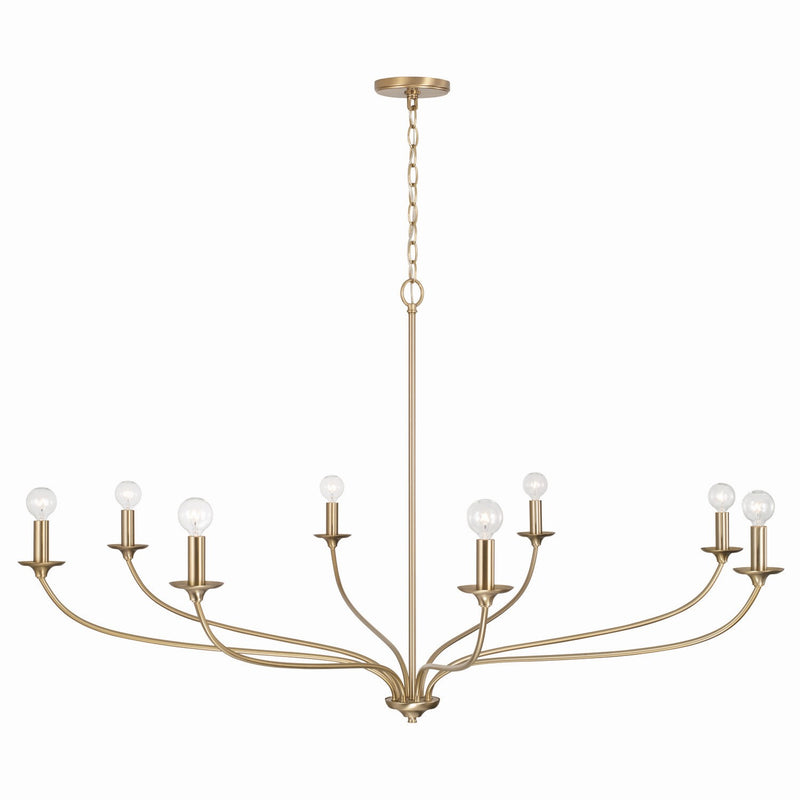 Capital Lighting 449981MA Dolan Eight Light Chandelier, Matte Brass Alternate Image 3.jpg