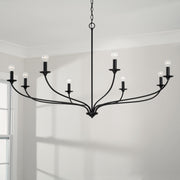 Capital Lighting 449981MB Dolan Eight Light Chandelier, Matte Black Alternate Image 2.jpg