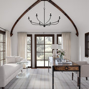 Capital Lighting 449981MB Dolan Eight Light Chandelier, Matte Black Alternate Image 4.jpg