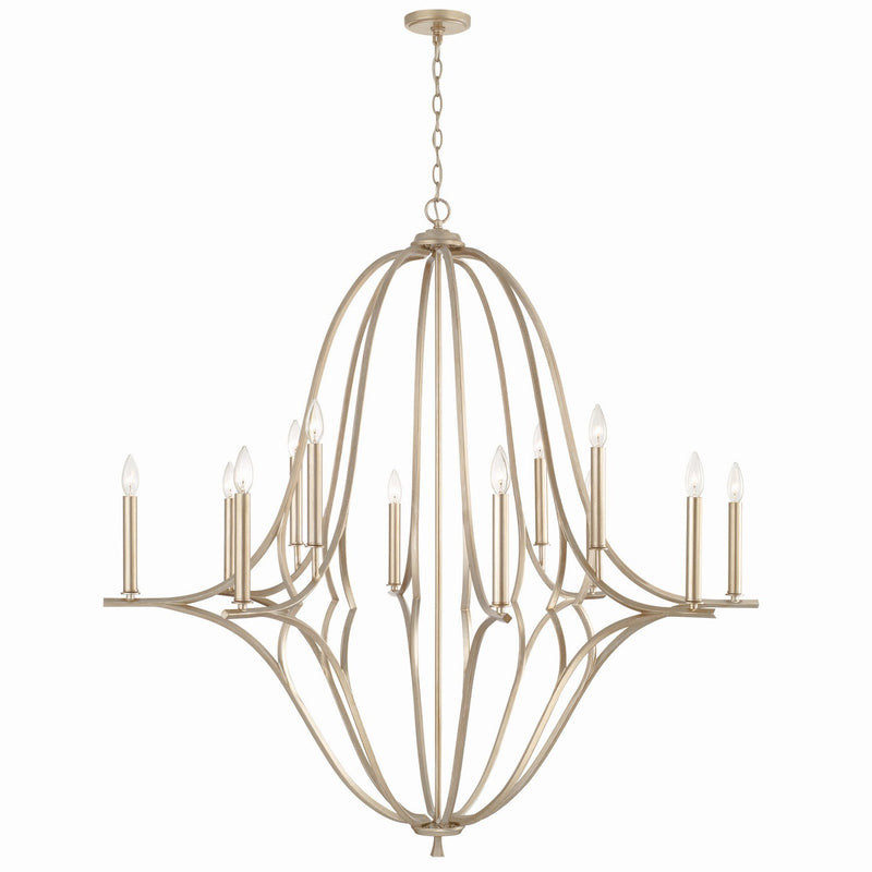 Capital Lighting 450001BS Claire 12 Light Chandelier, Brushed Champagne Alternate Image.jpg
