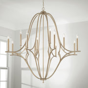 Capital Lighting 450001BS Claire 12 Light Chandelier, Brushed Champagne Alternate Image 2.jpg