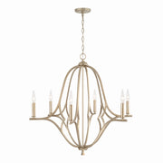 Capital Lighting 450061BS Claire Six Light Chandelier, Brushed Champagne Alternate Image.jpg