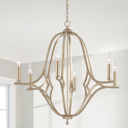 Capital Lighting 450061BS Claire Six Light Chandelier, Brushed Champagne Alternate Image 2.jpg