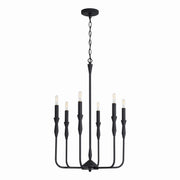 Capital Lighting 450361XK Paloma Six Light Chandelier, Textured Black Alternate Image.jpg
