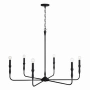 Capital Lighting 450362XK Paloma Six Light Chandelier, Textured Black Alternate Image.jpg