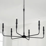 Capital Lighting 450362XK Paloma Six Light Chandelier, Textured Black Alternate Image 2.jpg