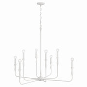 Capital Lighting 450381XW Paloma Eight Light Chandelier, Textured White Alternate Image.jpg