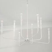 Capital Lighting 450381XW Paloma Eight Light Chandelier, Textured White Alternate Image 3.jpg