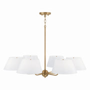 Capital Lighting 450461AD Welsley Six Light Chandelier, Aged Brass Alternate Image.jpg