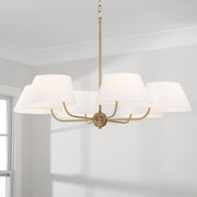 Capital Lighting 450461AD Welsley Six Light Chandelier, Aged Brass Alternate Image 2.jpg