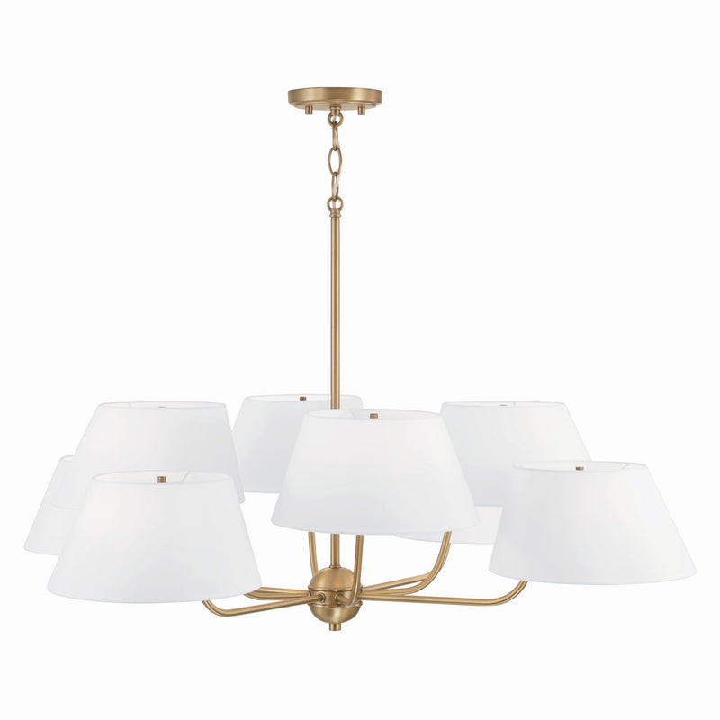 Capital Lighting 450481AD Welsley Eight Light Chandelier, Aged Brass Alternate Image.jpg