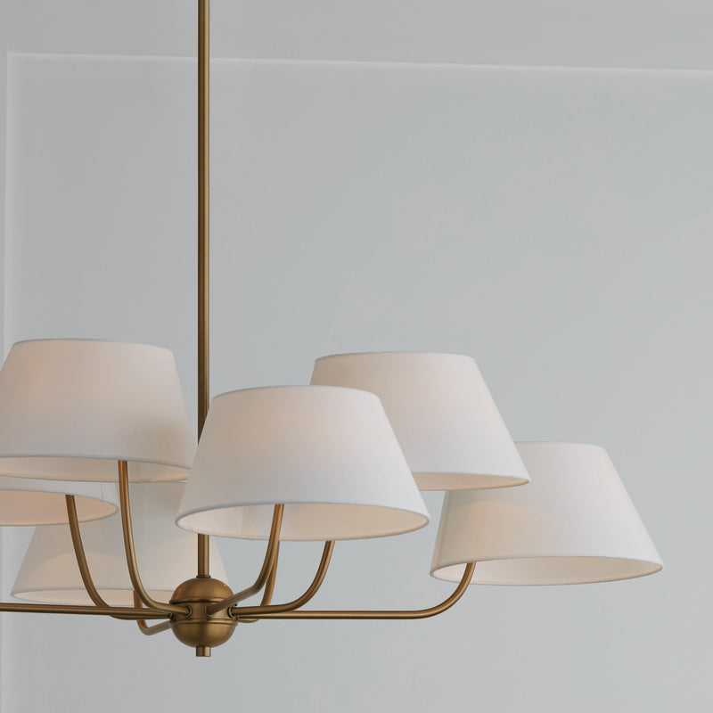 Capital Lighting 450481AD Welsley Eight Light Chandelier, Aged Brass Alternate Image 4.jpg